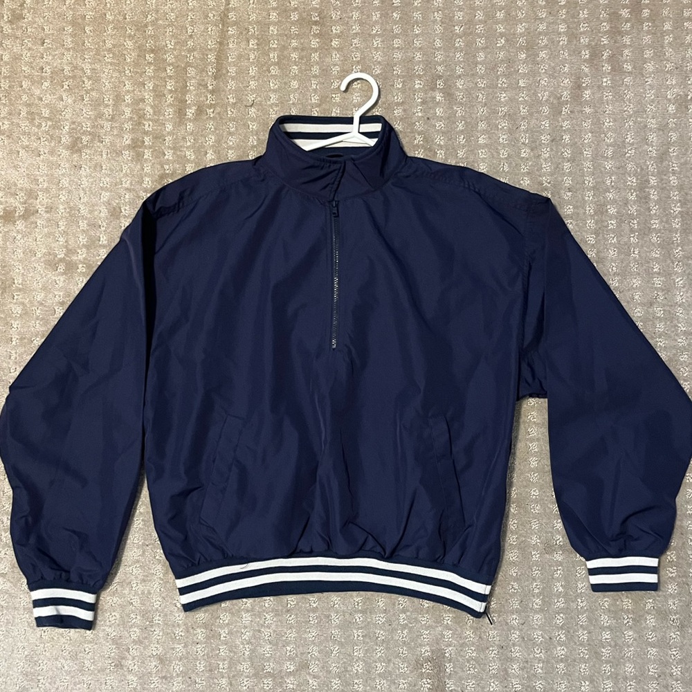 Vintage Navy Blue Windbreaker